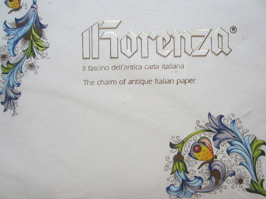 Fiorenza Italy Stationary Set Decorated Colorful Flowers Butterfly - Designer Unique Finds 