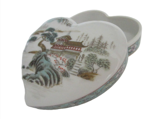 Fine China Exclusively For Ben Rickert Inc Japan Heart Shaped Box