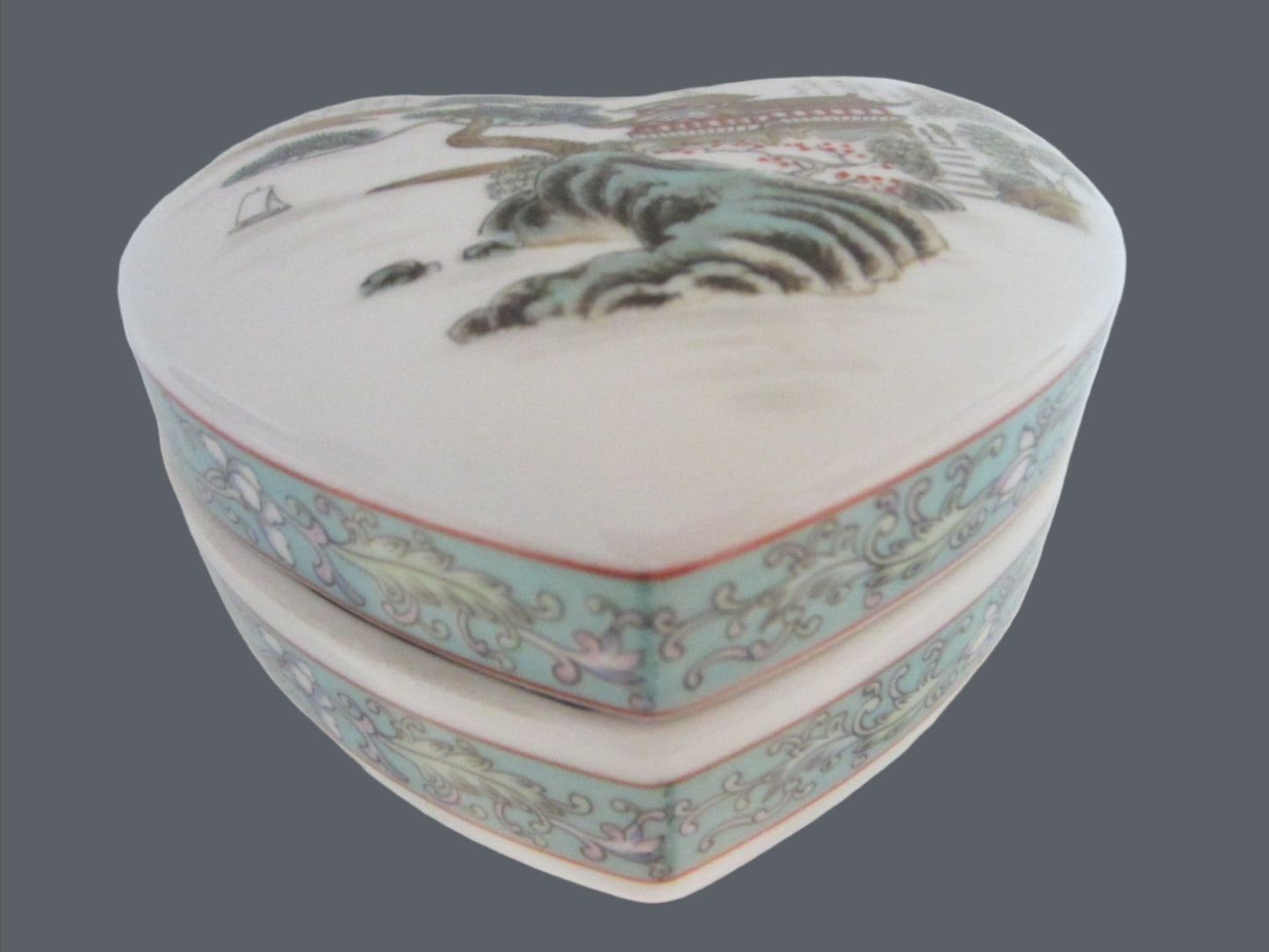 Fine China Exclusively For Ben Rickert Inc Japan Heart Shaped Box