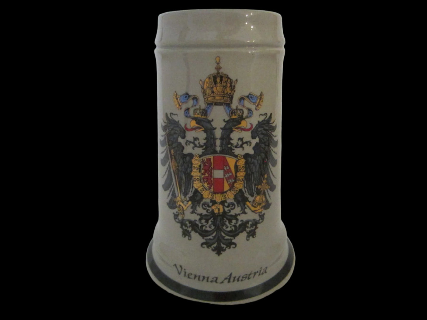 Handmalerei Original King Vienna Austria Hand Painted Bisque Luster Mug - Designer Unique Finds 