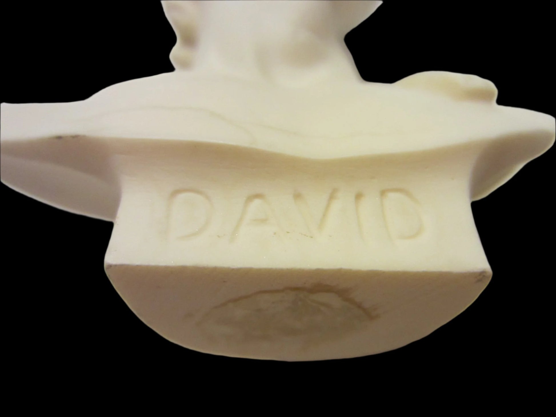 David By A Giannelli Volterra Signed Alabaster Bust Copyrighted - Designer Unique Finds 