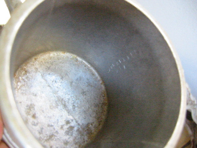 American Metal Cup With Hallmarks Ball Design Handle - Designer Unique Finds 