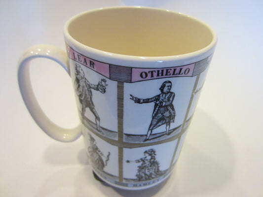 Wedgwood William Shakespeare Playwright Poet Great Britain Porcelain Mug - Designer Unique Finds 