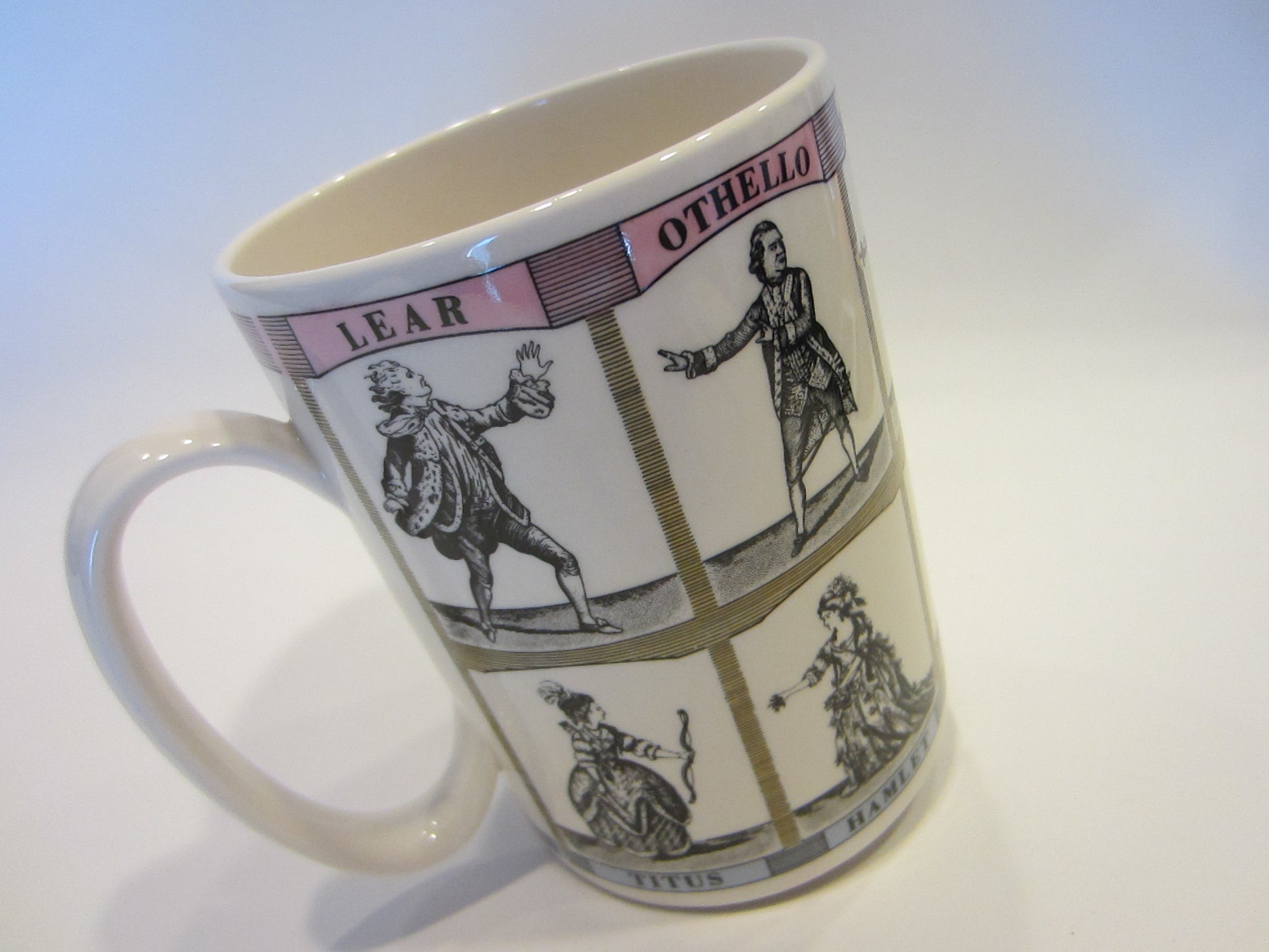 Wedgwood William Shakespeare Playwright Poet Great Britain Porcelain Mug - Designer Unique Finds 