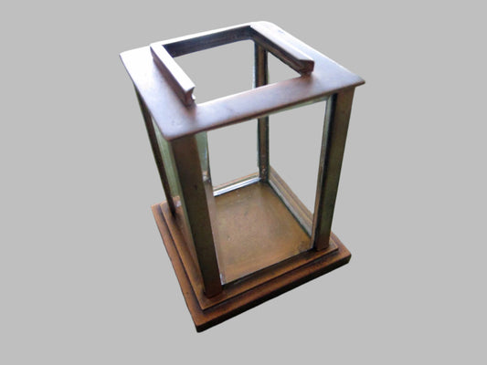 Mini Beveled Glass Brass Display Watch Case