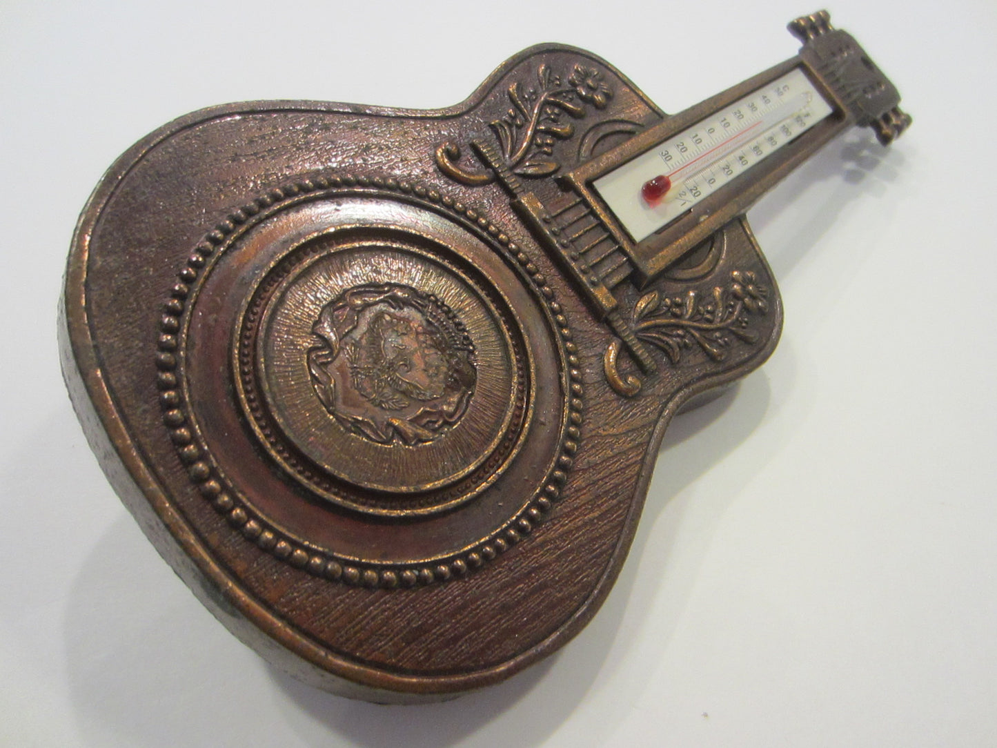 Copper Vintage Guitar Thermometer