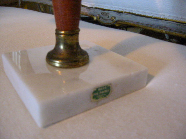 Decorative Brass Marble Kitchen Scale Made In Italy