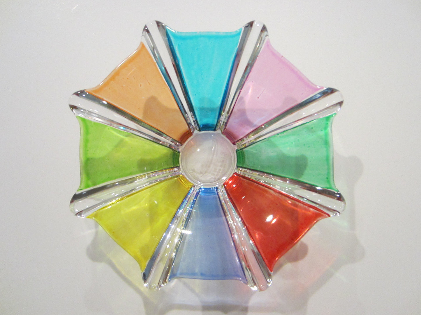 Venezia Multicolored Glass Bowl Made in Italy