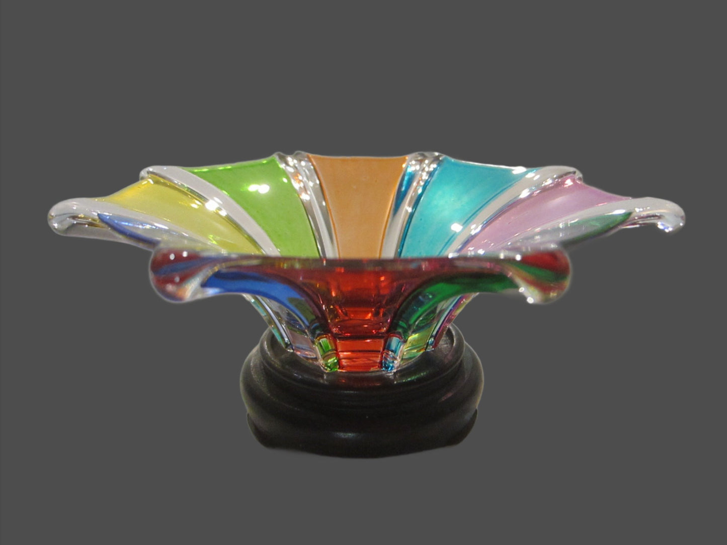 Venezia Multicolored Glass Bowl Made in Italy