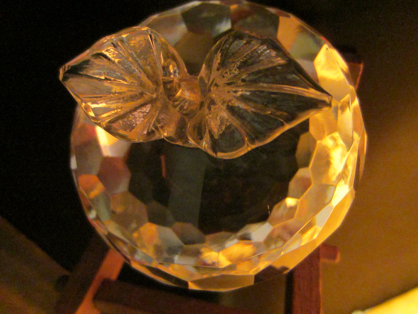 Swarovski Crystal Stemmed Apple Paperweight