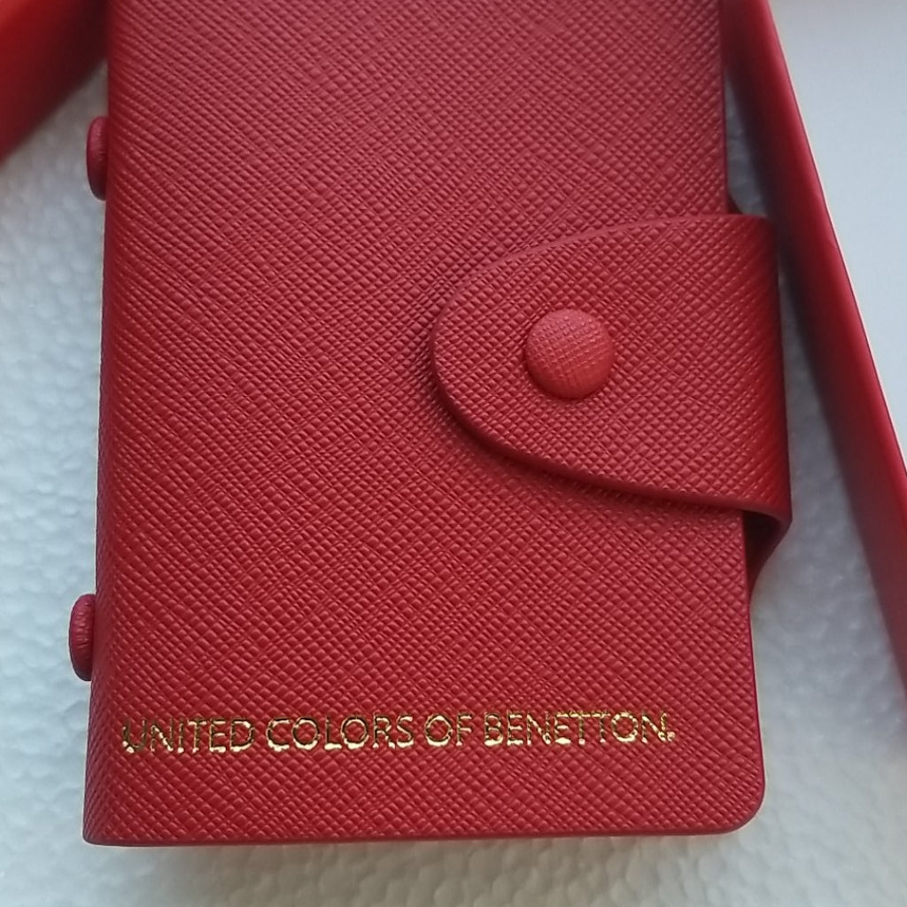 United Colors of Benetton Red Leather Photo Album