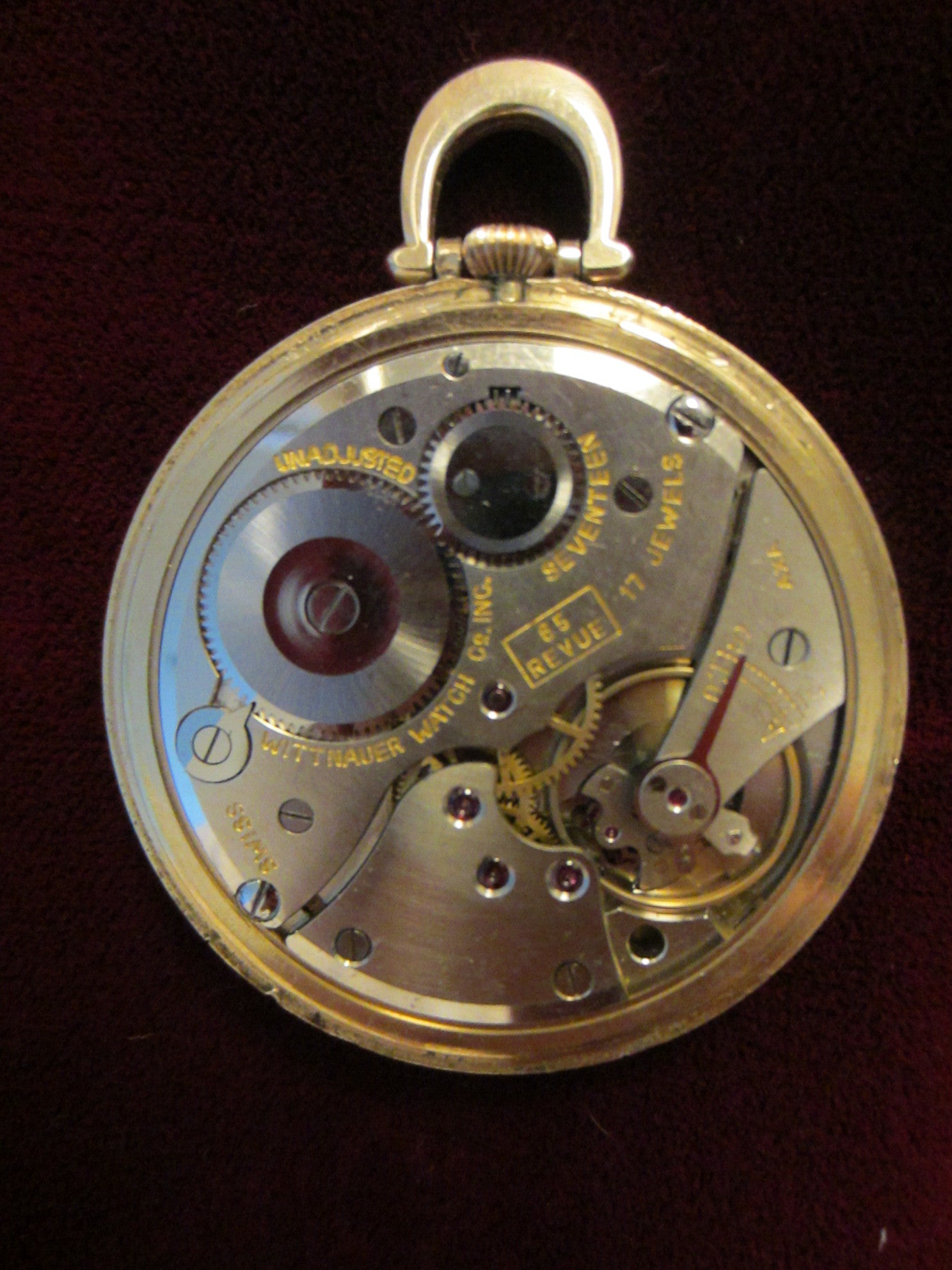 Wittnauer Swiss Pocket Watch Open Face Gold Plated - Designer Unique Finds 