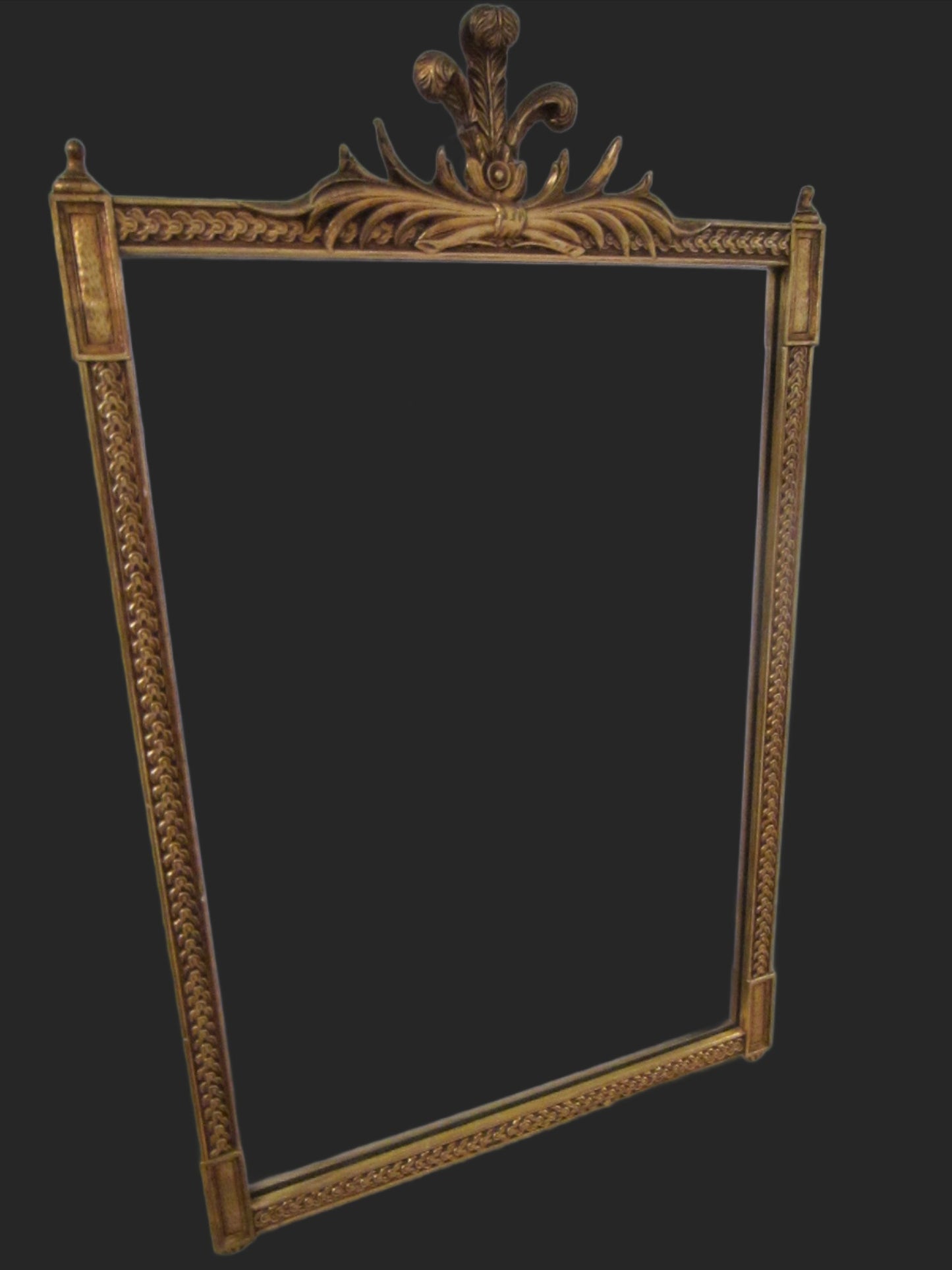 Baroque Rococo Style Gold Leaf Wall Mirror - Designer Unique Finds 