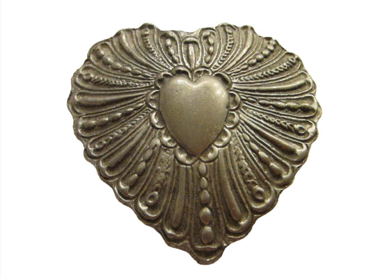 Metzke Pewter Miniature Heart Trinket Box - Designer Unique Finds 