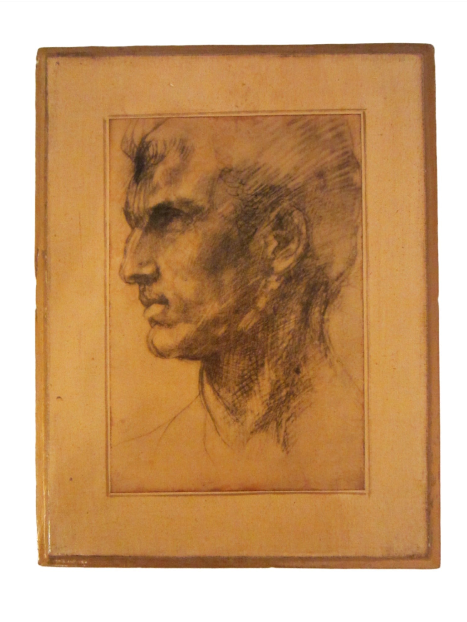 Florentine Portrait Print By Italian Artisan On Panel Scripted