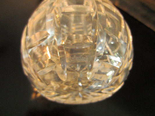 Waterford Crystal Vase Hand Cut Geometric Signed - Designer Unique Finds 