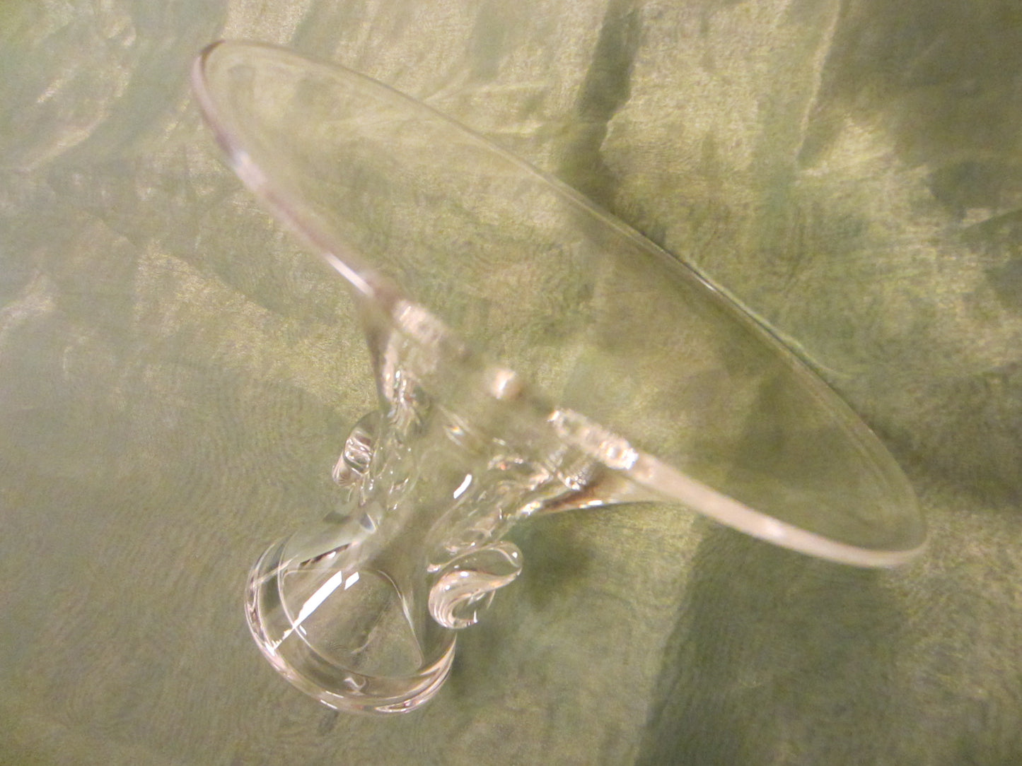 Steuben Glass Signed Pedestal Bouquet Stem Vase