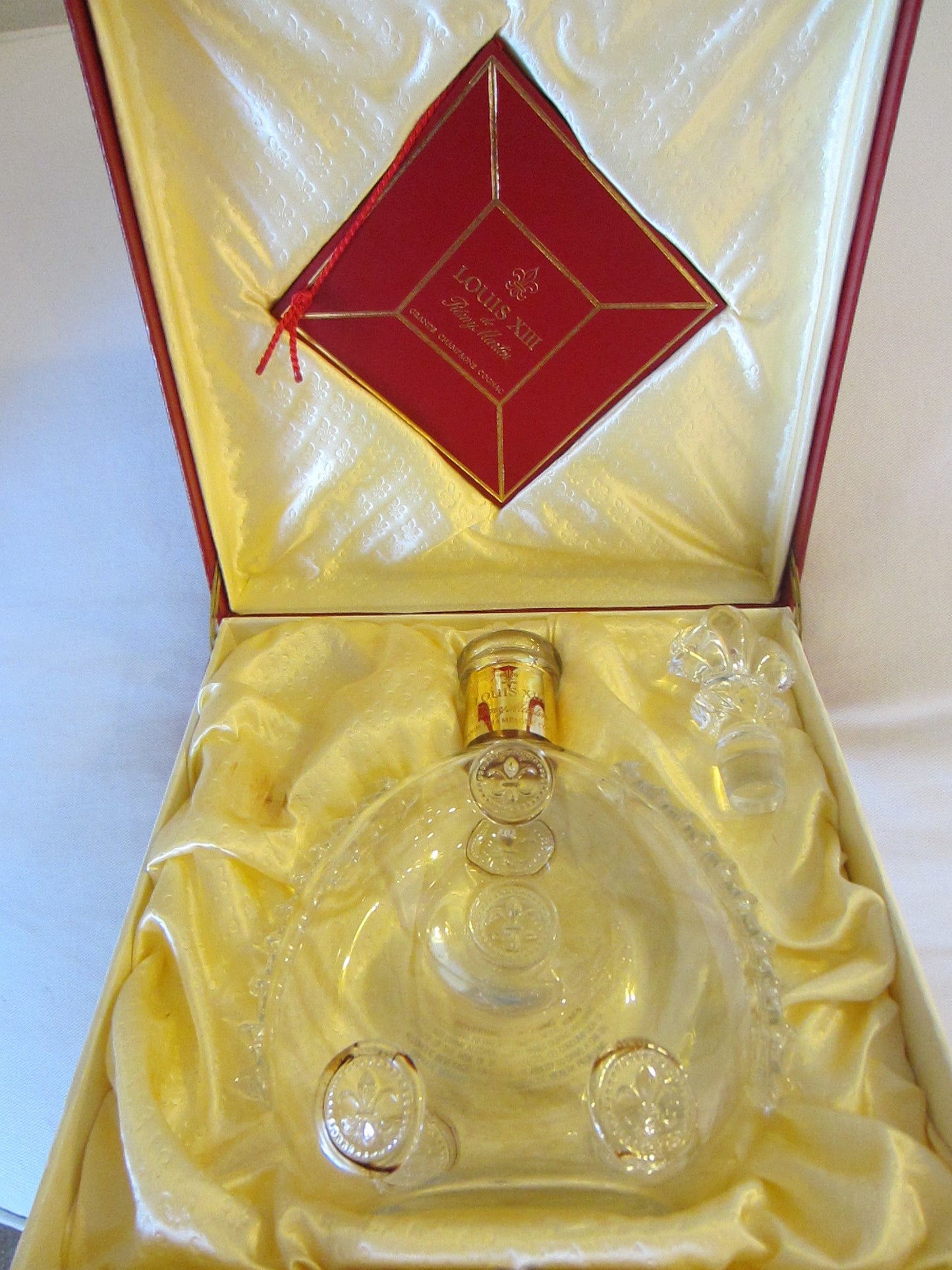 France Cased Baccarat Crystal Liquor Decanter Luis XIII Remy de Martin Cognac - Designer Unique Finds 