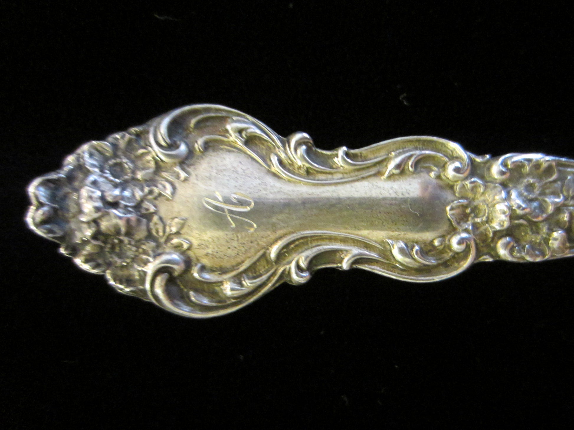 Bouillon Silver Spoons Meadow Rose Pattern by Mechanic Sterling Co - Designer Unique Finds 