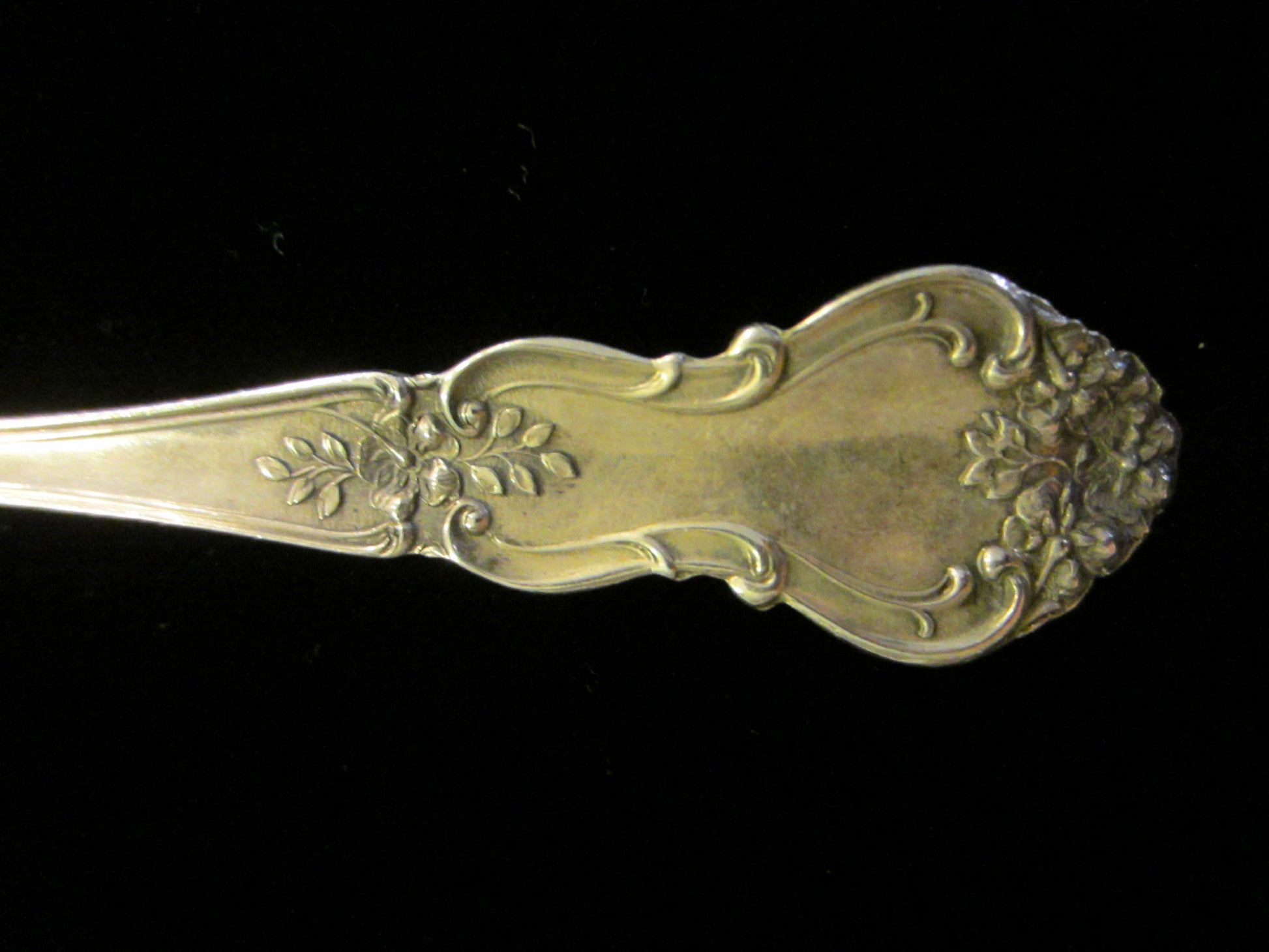 Bouillon Silver Spoons Meadow Rose Pattern by Mechanic Sterling Co - Designer Unique Finds 