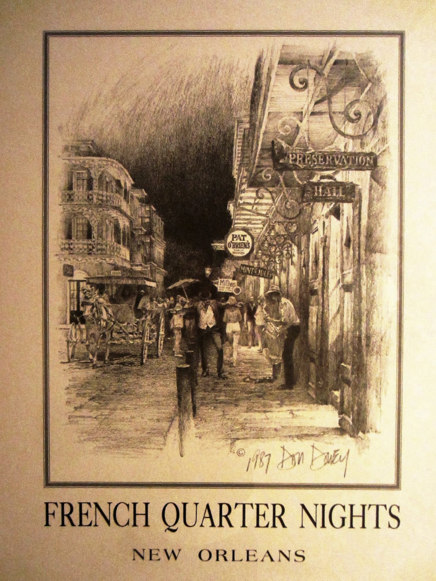 Don Davey French Quarter Nights New Orleans Signed Lithograph - Designer Unique Finds 
 - 3