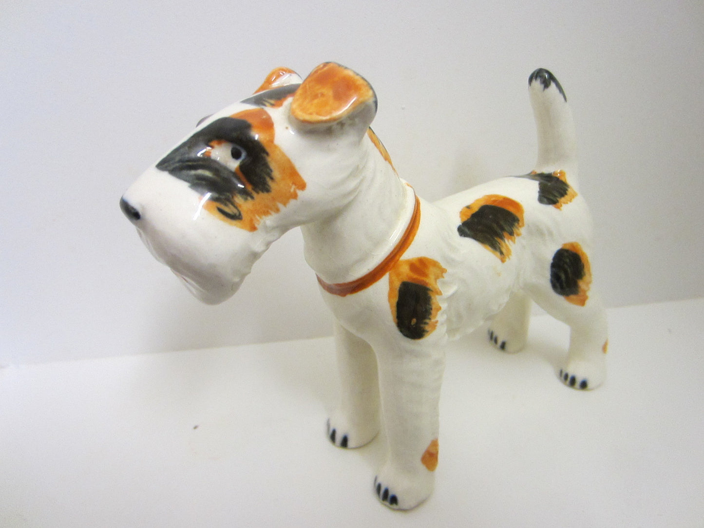 Scottish Terrier Porcelain Dog Figurine Marked Japan - Designer Unique Finds 