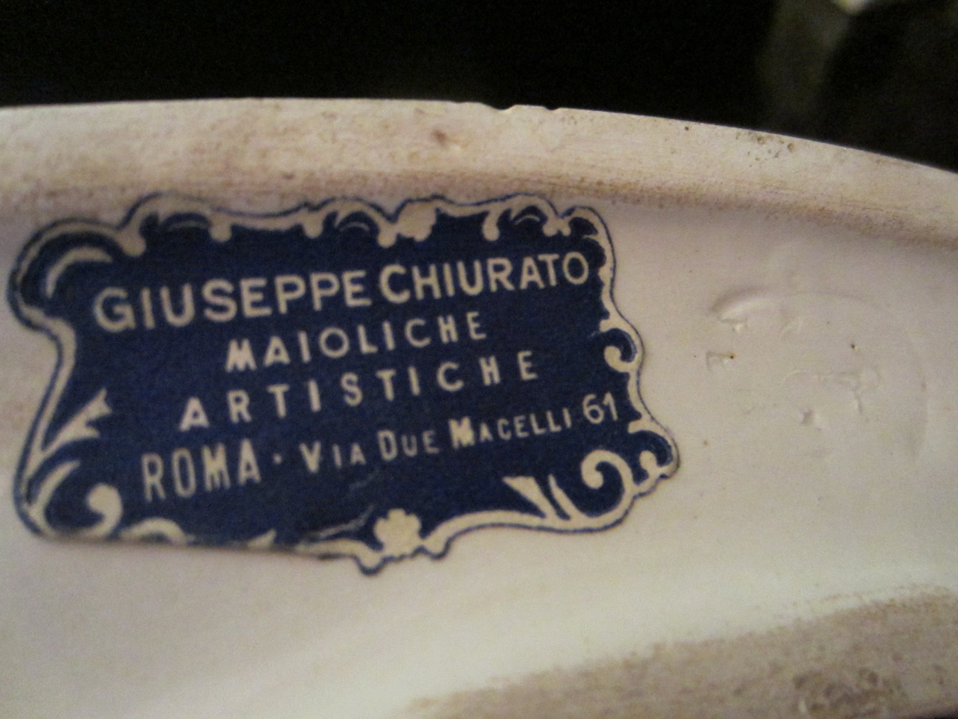 A Guiseppe Chiurato Majolica Italian Musician Angels Planter Suite - Designer Unique Finds 
 - 6