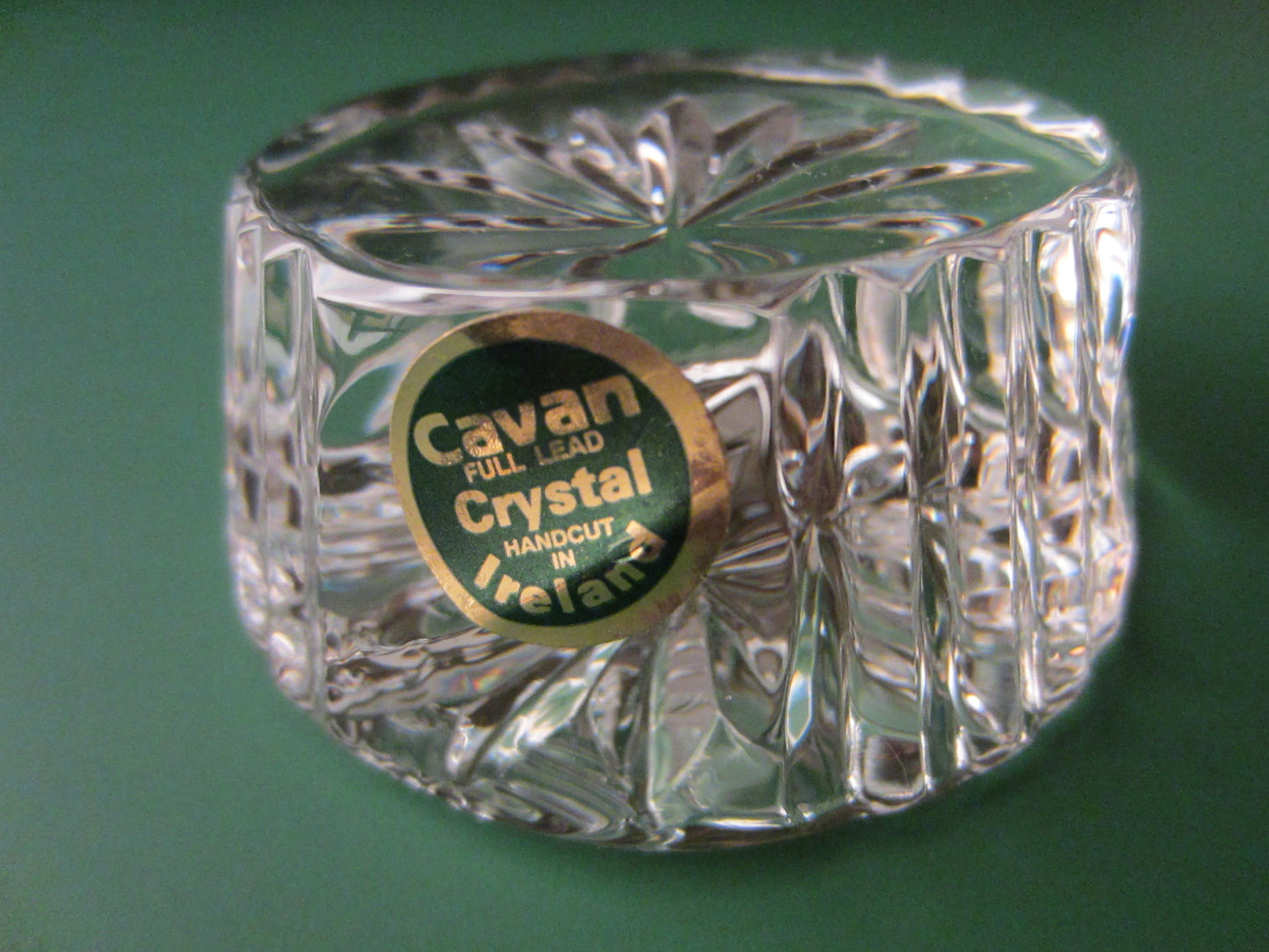 Cavan Hand Cut Crystal Paperweight Made in Ireland