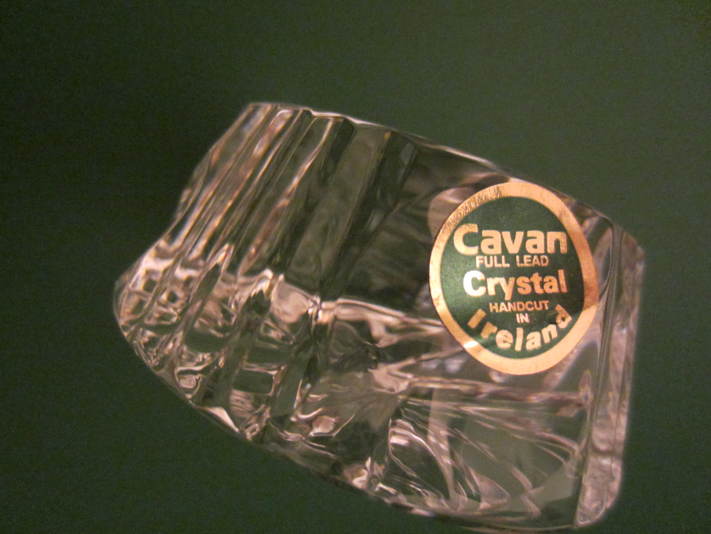 Cavan Hand Cut Crystal Paperweight Made in Ireland