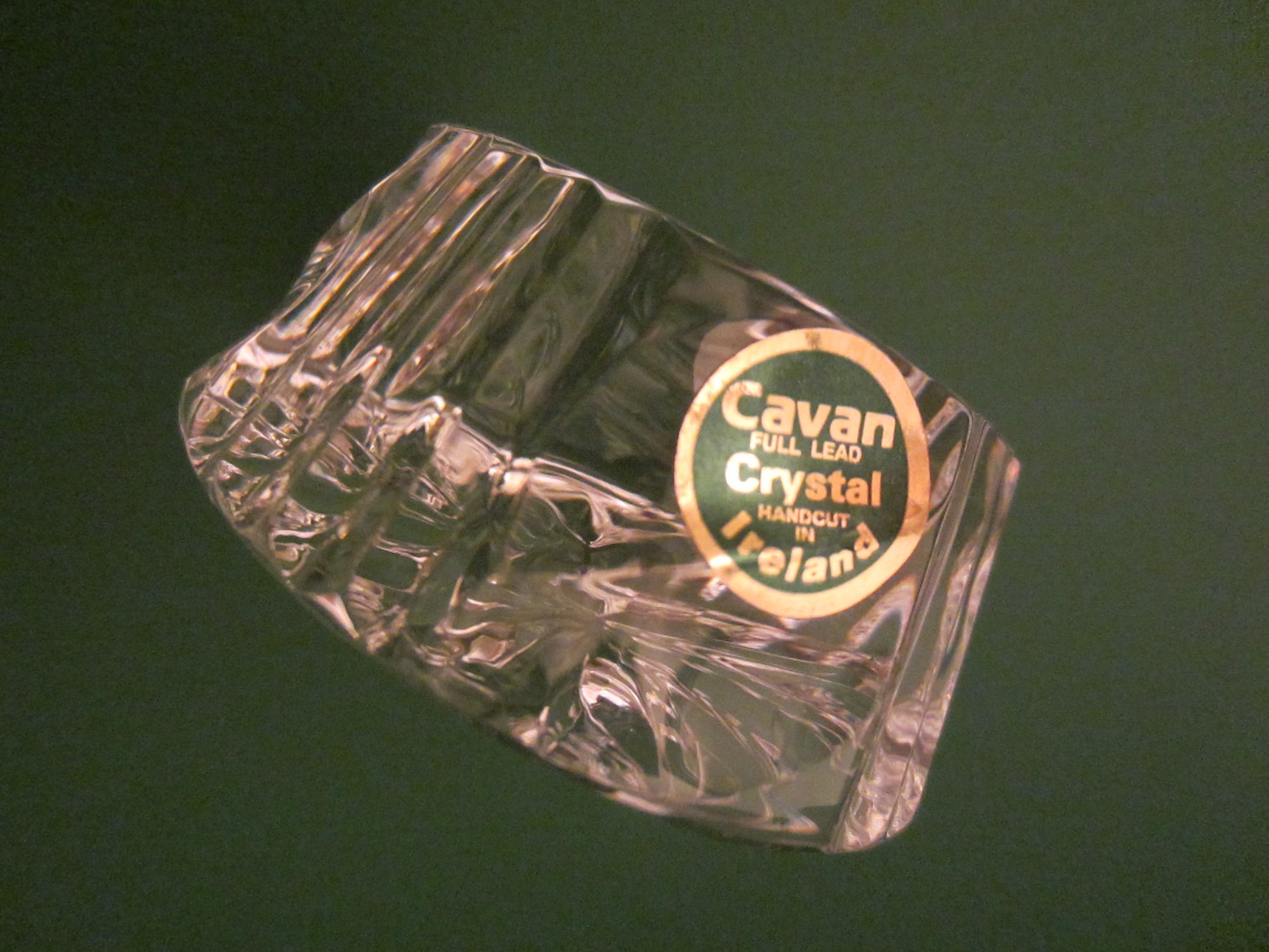 Cavan Hand Cut Crystal Paperweight Made in Ireland - Designer Unique Finds 