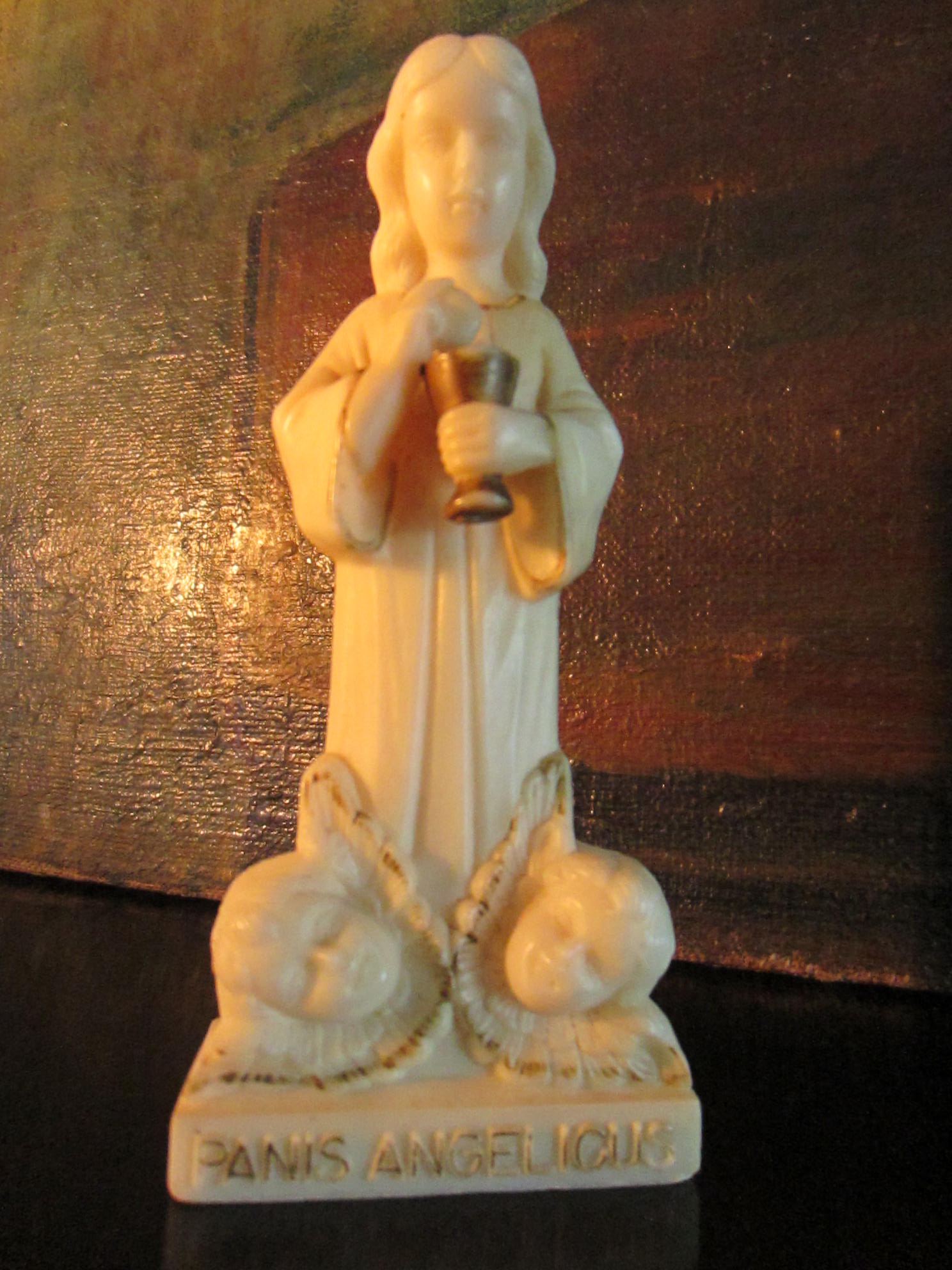 Panis Angelicus Mid Century Religious Figure - Designer Unique Finds 