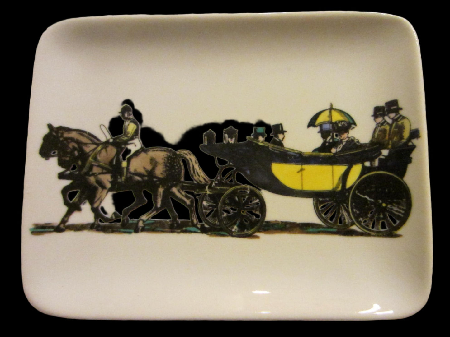 Fornasetti Milano Equestrian Ceramic Tray - Designer Unique Finds 
 - 3