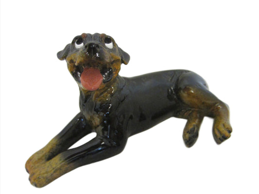 Roscoe Kittys Kennel Hand Decorated Ceramic Dog - Designer Unique Finds 