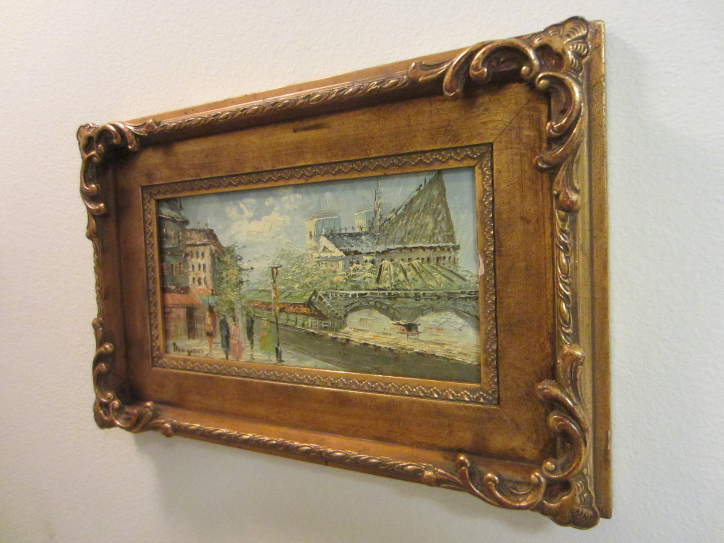 Thompson Paris City View Signed Oil On Panel - Designer Unique Finds 