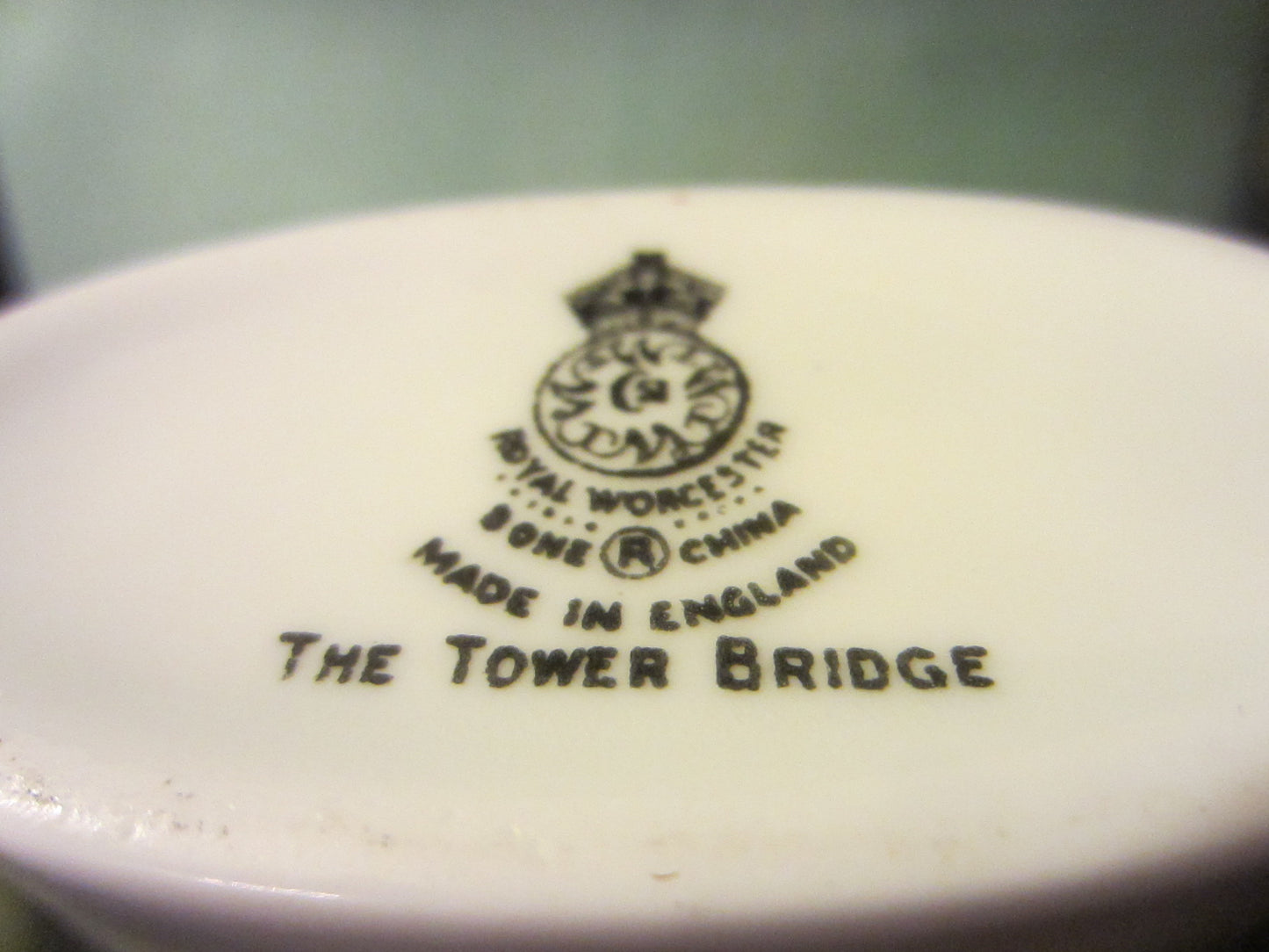 Royal Worcester Bone China Toothpick Holder The Tower Bridge