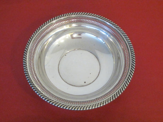 Gorham Silver Pierced Bowl With Sterling Hallmarks - Designer Unique Finds 