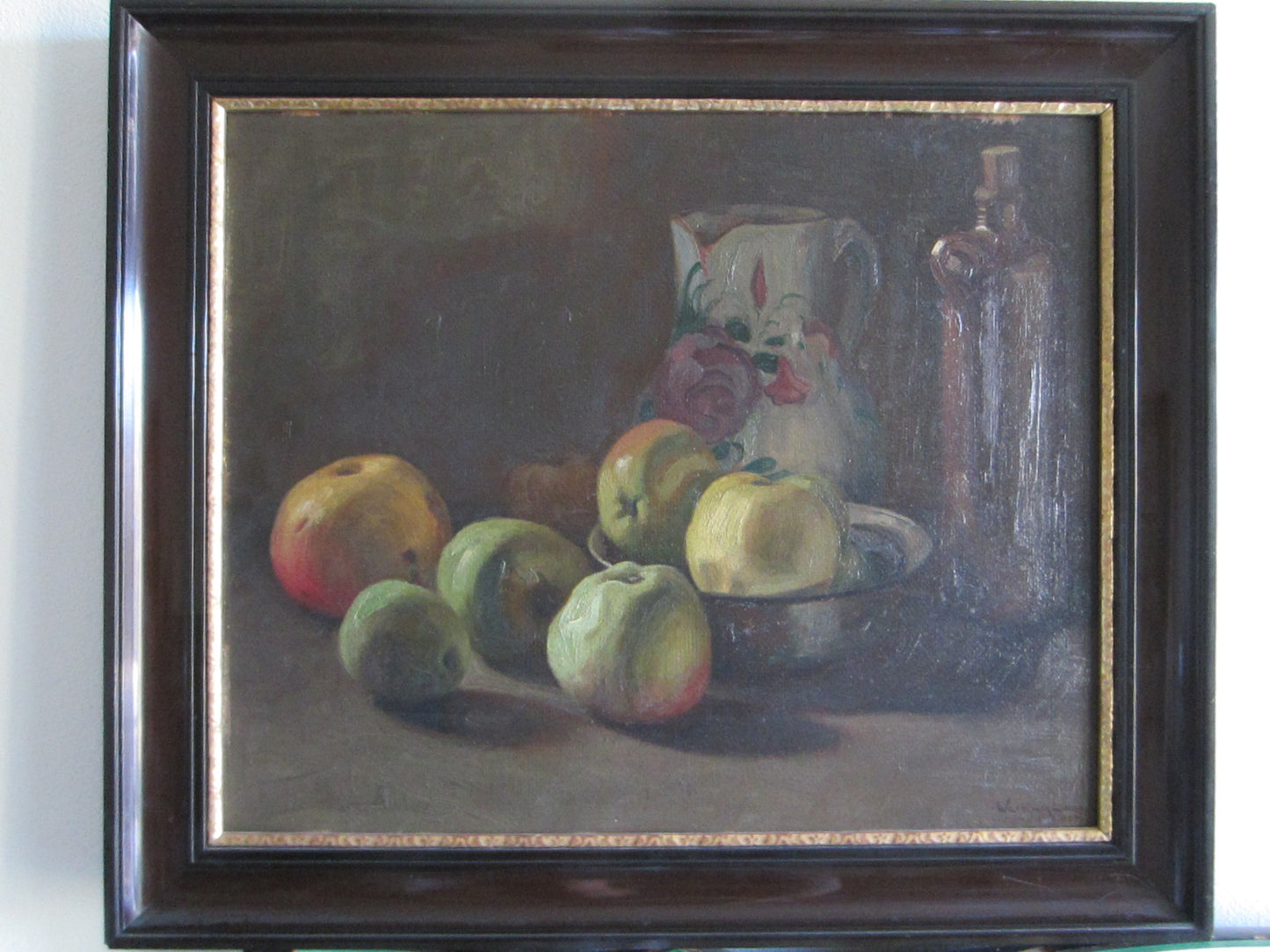 Wladimir Linde Russian Still Life Fruits Oil on Board - Designer Unique Finds 