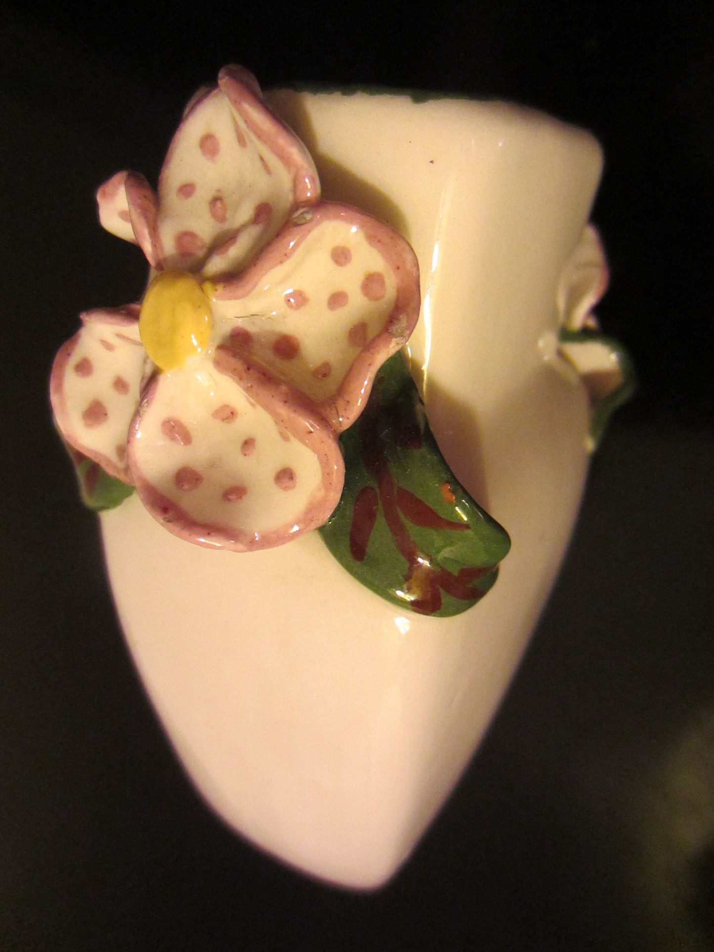 Taylor Knowles California Ceramic Vase Pink Flowers