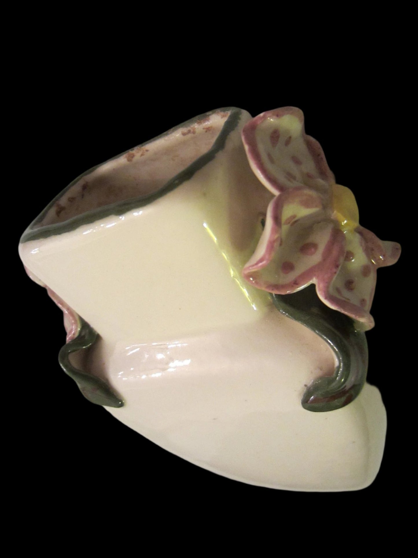 Taylor Knowles California Ceramic Vase Pink Flowers