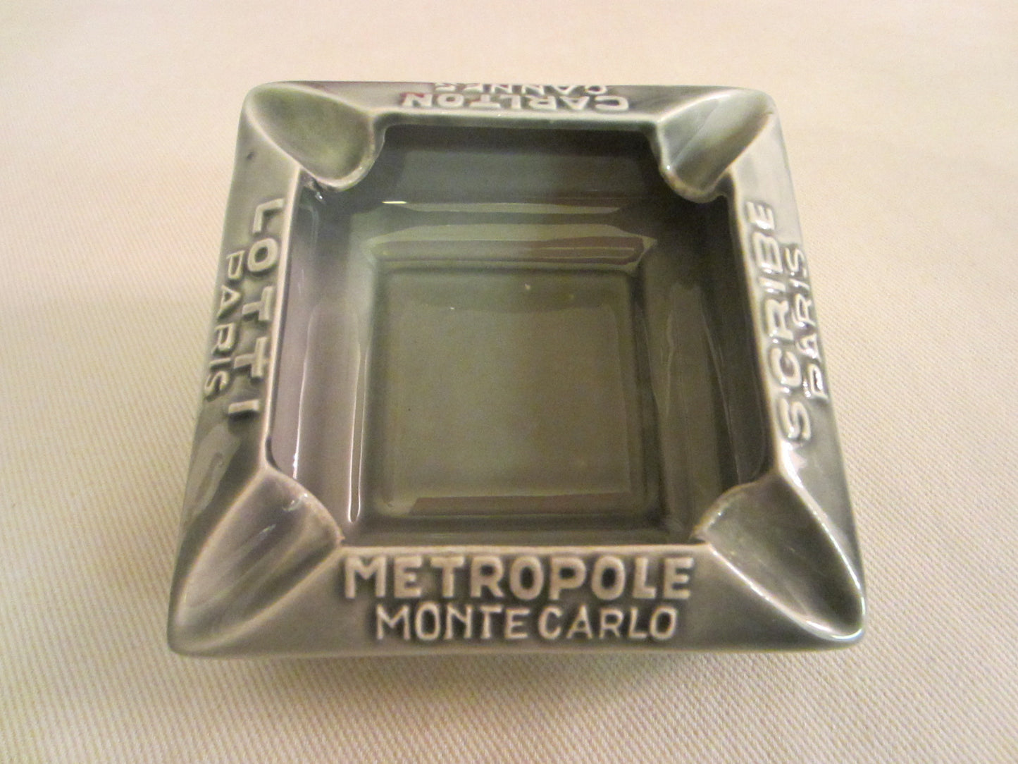 France Proceram Aubagne En Provence French Ceramic Hotel Ashtray - Designer Unique Finds 