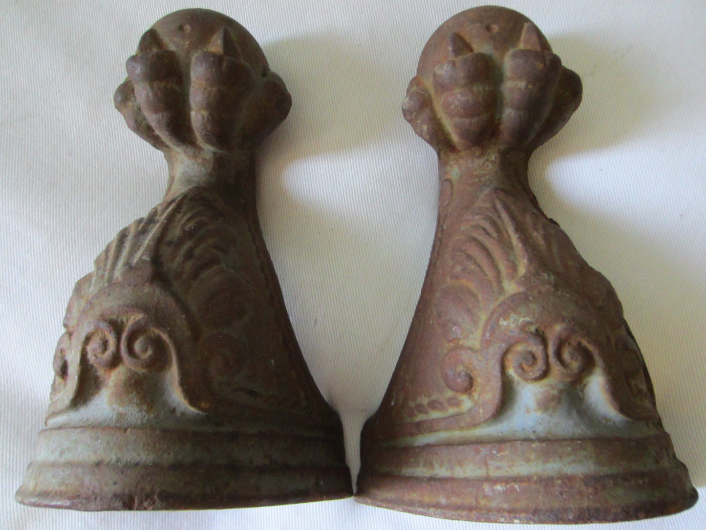 Verdigris Architectural Rustic Cast Iron Juxtaposition Ball Claw Garden Sculptures