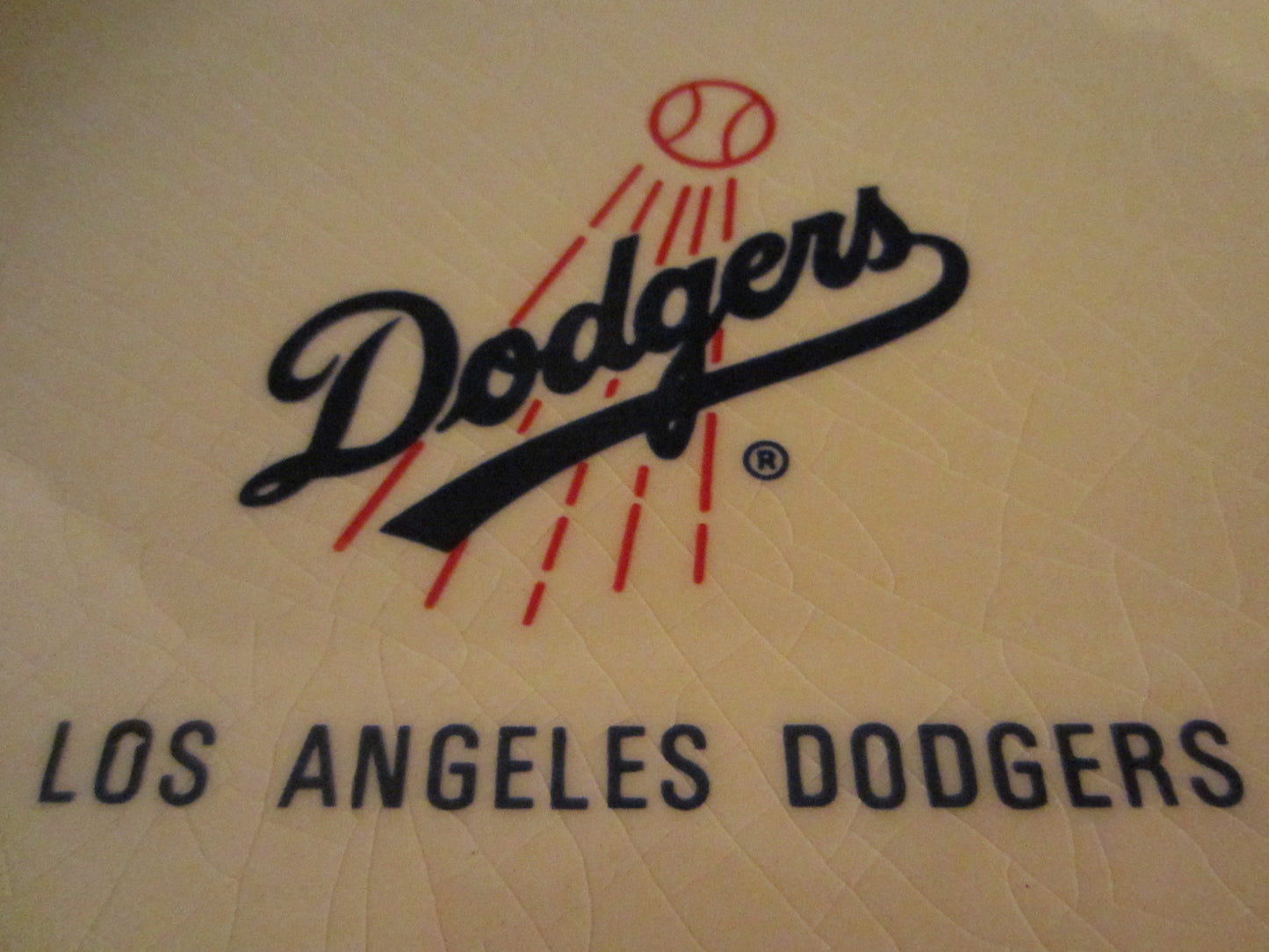 Los Angeles Dodgers Sport Memorabilia Ceramic Ashtray - Designer Unique Finds 